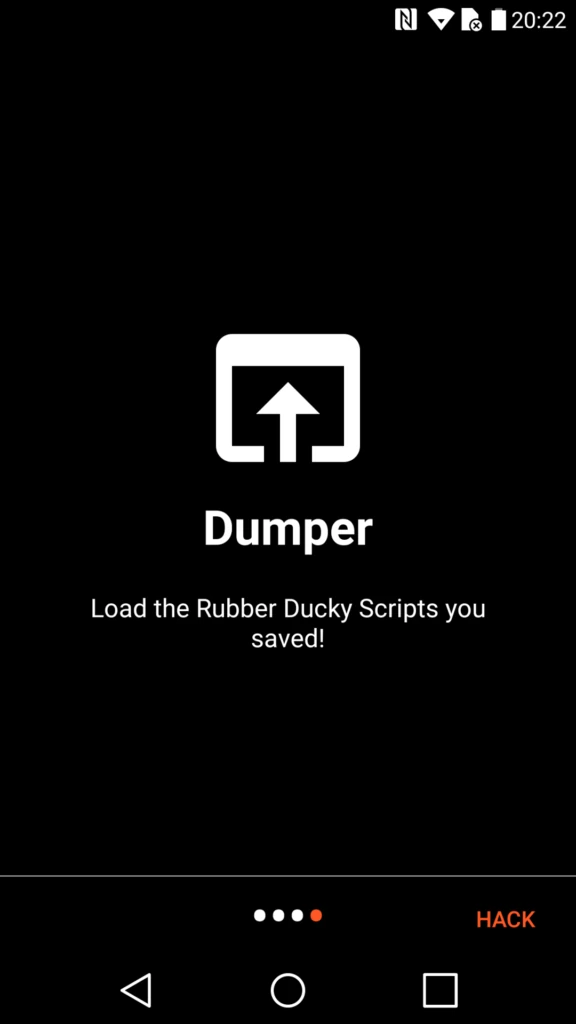 Dumper de scripts en Rucky