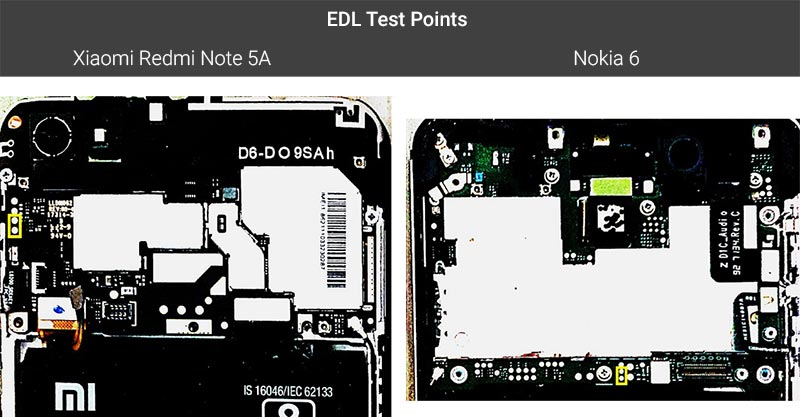 Puntos de prueba EDL en Xiaomi y Nokia