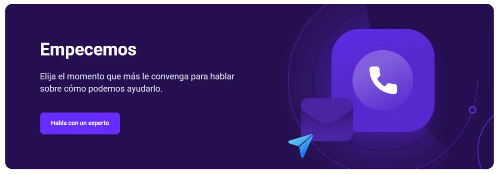 Botón de contacto para Centro de Contacto Omnicanal