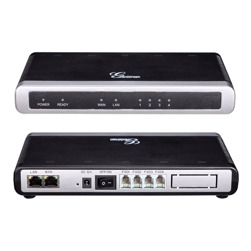 Adaptador Gateway Grandstream 4 Puertos FXO 2 Puertos Fast ethernet Garantía de 1 año