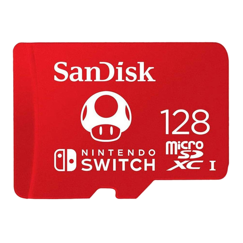 Memoria Sandisk 128GB Micro SDXC edición Nintendo Switch 4K Full HD U3 V30 Garantía de 2 años