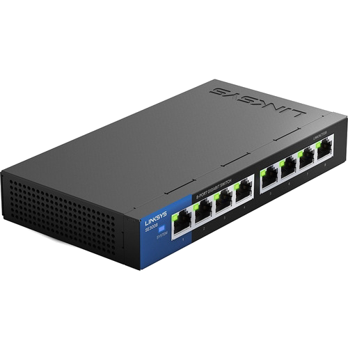 Switch Linksys SE3008 Metálico 8 Puertos Gigabit Autosensing Garantía de 2 años