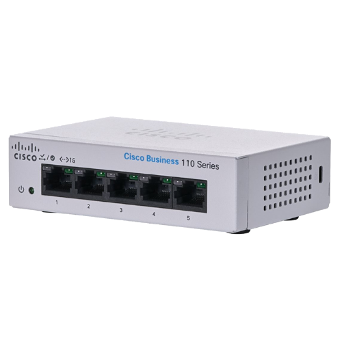 Switch Cisco Business CBS 5 Puertos 10/100/1000 Gigabit No Administrable 10 Gbit/S Garantía limitada de por vida