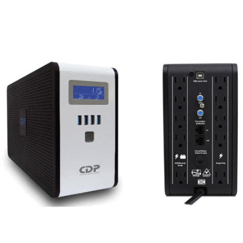 No Break CDP Interactivo 750va / 350w 10 Contactos Display digital 4 USB Garantía de 2 años