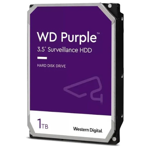 Disco duro Interno 1TB Western Digital Purple 3.5 SATA3 6GB/S 64mb 5400rpm Garantía de 3 años