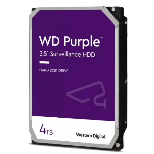 Disco Duro Interno 4TB Western Digital Purple 3.5 Escritorio Sata3 6GB/s 256mb 5400rpm Garantía de 3 años
