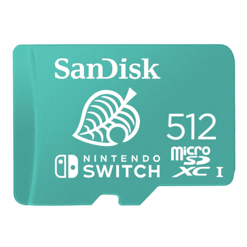 Memoria Sandisk 512GB Micro SDXC edición Nintendo Switch 4K Full HD U3 V30
