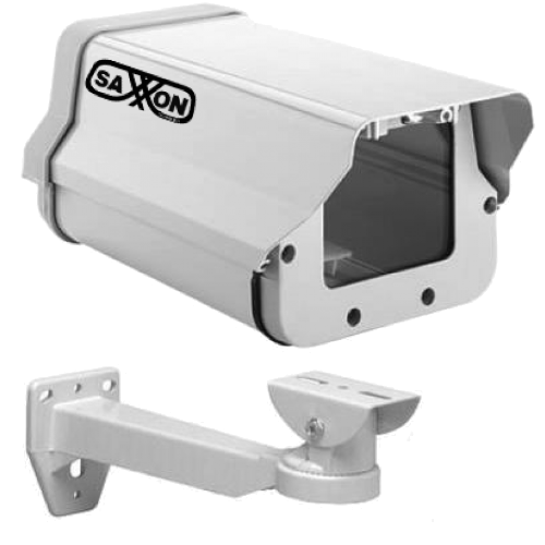 Housing SAXXON color blanco Tipo Flip Open con Brazo 25 cm de Largo Garantía de 1 año