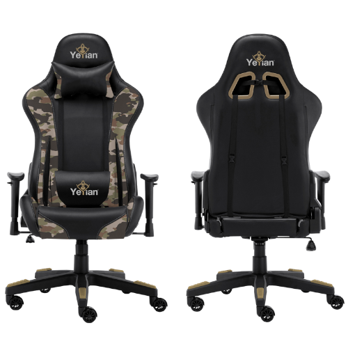 Silla Gaming Yeyian Ryuji Desert Camo Soporta 150kg Garantía de 1 año