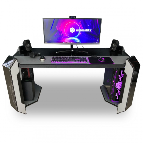 Escritorio Gamer Ambientika Desk-Top modelo W Garantía de 1 año