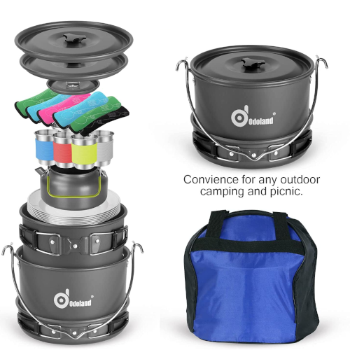 Juego de utensilios para cocina de camping