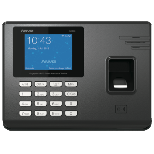 Control de Acceso Anviz AN-GC100 WiFi Huella RFID PIN LAN Crosschex 1000 Usuarios Garantía de 1 año