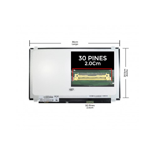 Pantalla de 15.6 LED para Laptop Acer Aspire Series V5-573G V5-571P V7-581P V5-572 Battery First WXGA HD Slim Conector recto 30P glossy