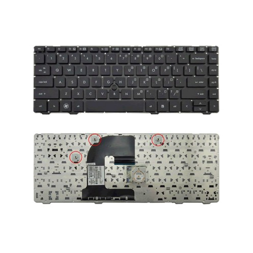 Teclado para laptop HP Elitebook series 8460 6460 Sin point stick Battery First