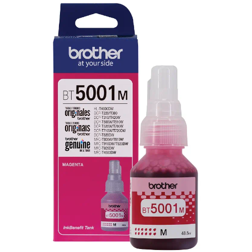 Botella de Tinta Brother BT5001M Magenta Garantía de 1 año