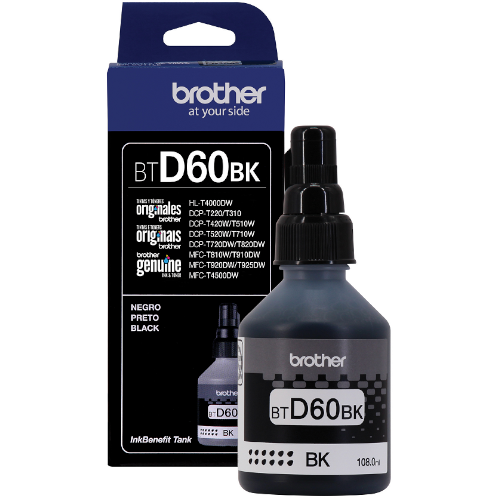 Botella de Tinta Brother BTD60BK Negro Garantía de 1 año