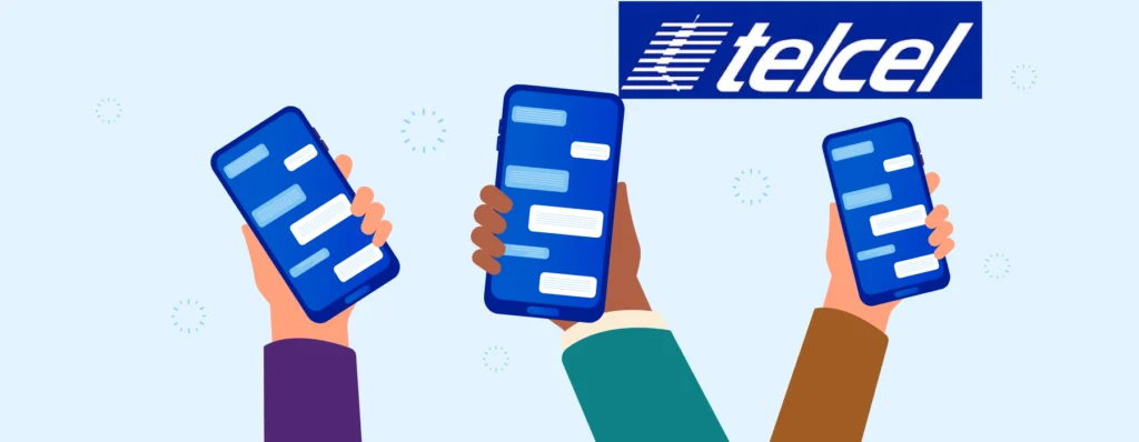 Servicios de mensajería SMS y MMS de Telcel