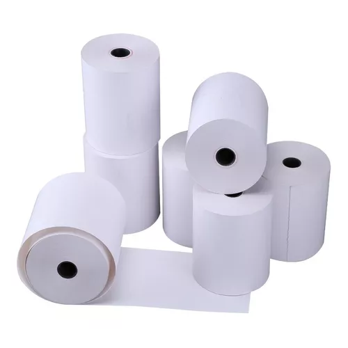Rollo Térmico Sencillo PCM T8070S Caja con 50 piezas color blanco Garantía de 1 año